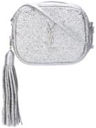 Saint Laurent - Glitter Blogger Bag - Women - Goat Skin - One Size, Grey, Goat Skin