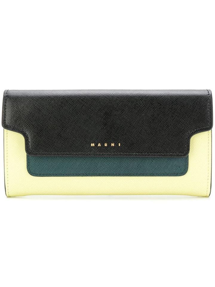 Marni Continental Wallet - Yellow