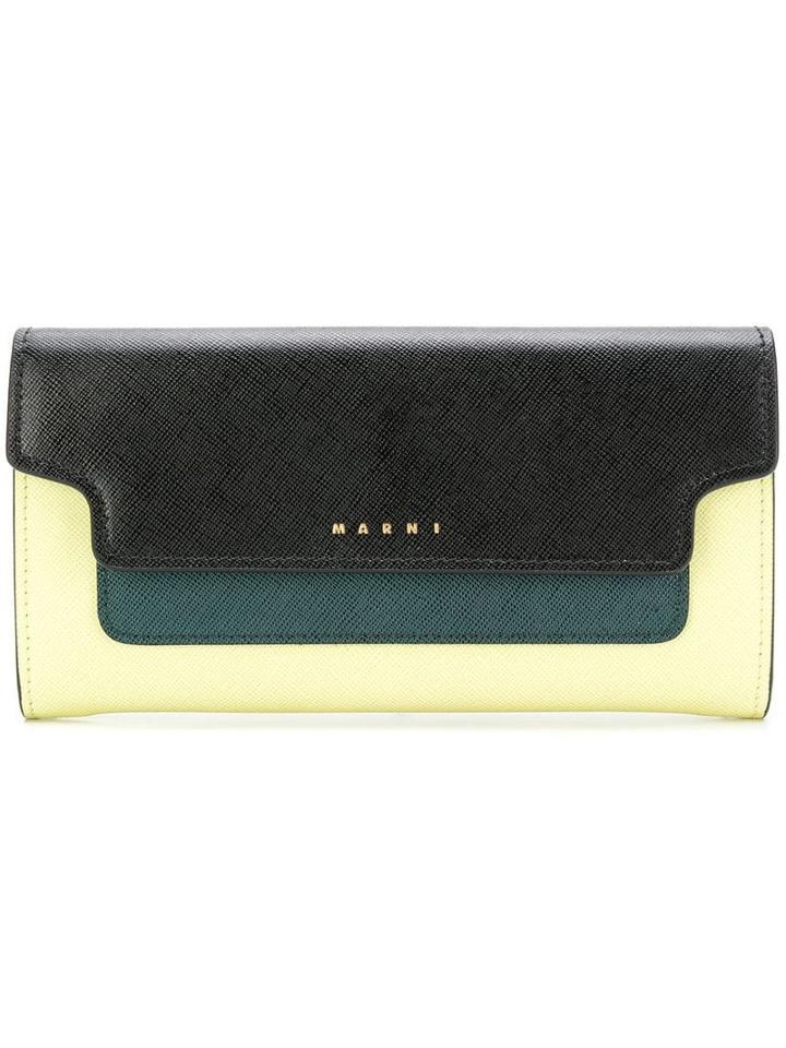 Marni Continental Wallet - Yellow