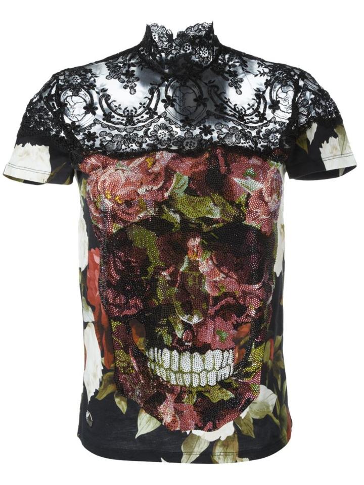 Philipp Plein Lace Panel T-shirt