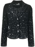 Moschino Pre-owned Embellished Blazer - Black