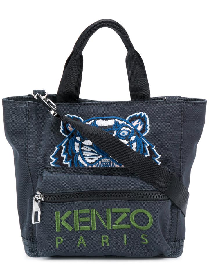 Kenzo Embroidered Tiger Tote Bag - Green