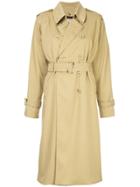 Tu Es Mon Trésor Rear-slogan Detail Trench Coat - Brown