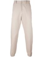 Ami Alexandre Mattiussi Elastciated Ankle Trousers, Men's, Size: 46, Nude/neutrals, Cotton