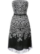 Oscar De La Renta Embroidered Chantilly Lace Dress - Unavailable
