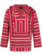 Alanui Patterned Hoodie - Red
