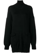 Y's Loose Sweater With Pockets - Black