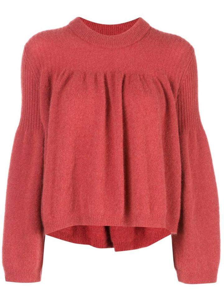 Designers Remix Bell Sleeved Jumper - Red