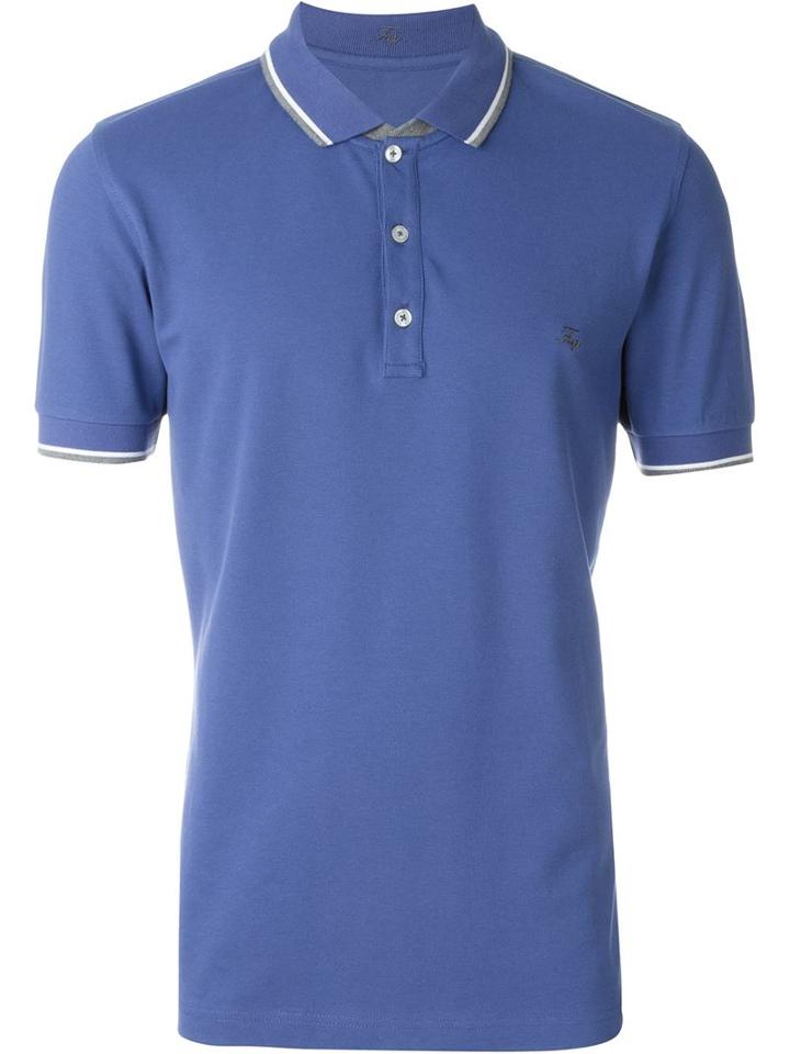 Fay Piped Collar Polo Shirt