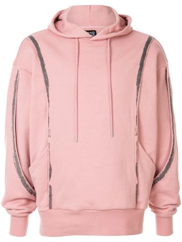 Fengchen Wang Embroidered Edge Hoodie - Pink