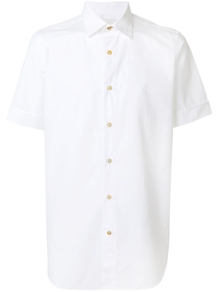 Paul Smith Slim Fit Short-sleeved Shirt - White