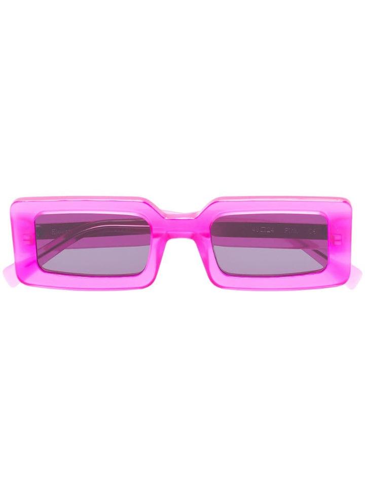 Chimi Rectangle-frame Sunglasses - Pink