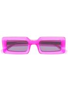 Chimi Rectangle-frame Sunglasses - Pink