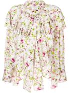 Faith Connexion Ruffle Trim Floral Blouse - Multicolour
