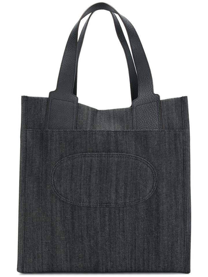 Maison Margiela Tonal Trim Tote Bag - Grey