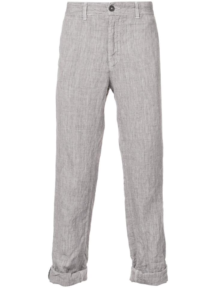 Massimo Alba Straight Leg Trousers - Brown