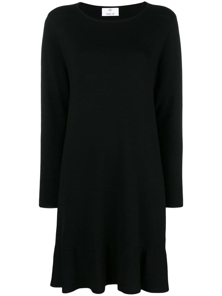 Allude Midi Knitted Dress - Black