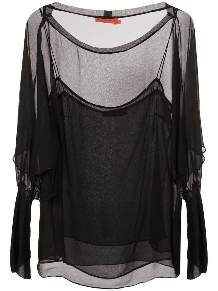 Manning Cartell Sheer Blouse A - Black