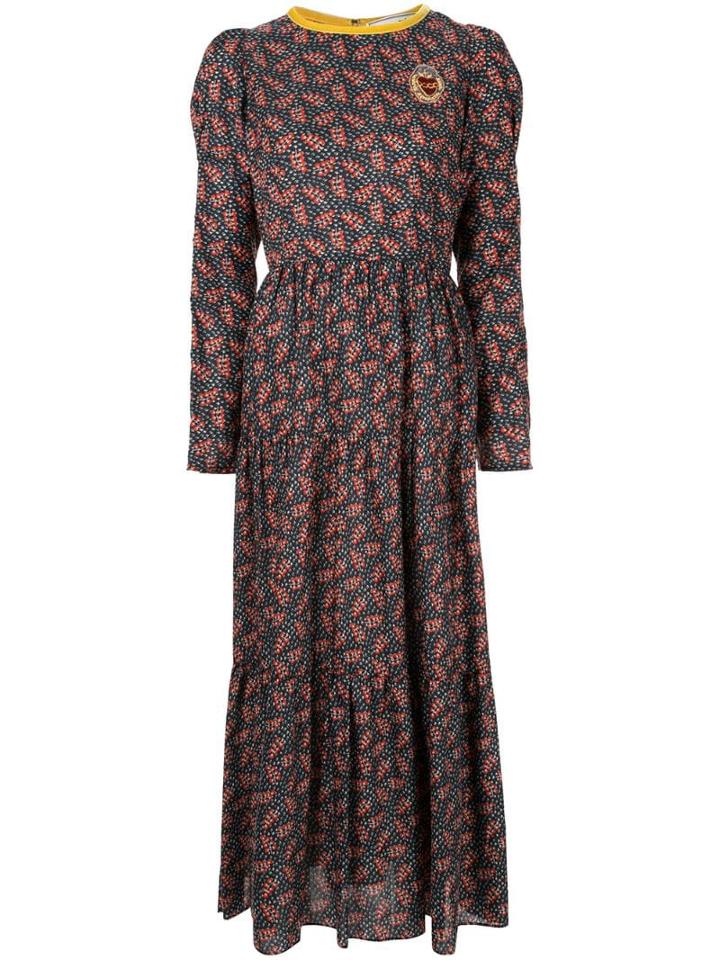 Tu Es Mon Trésor Liberty Print Mixi Dress - Blue