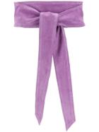 Iro Wrap Tie Belt - Purple