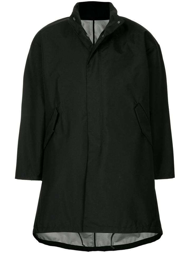 En Route Concealed Zip-up Jacket - Black