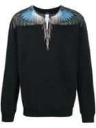 Marcelo Burlon County Of Milan Wings Printed Sweatshirt - Black