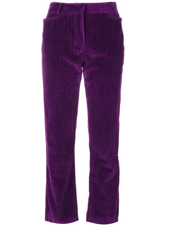 Alexander Wang Cropped Straight Leg Trousers - Black