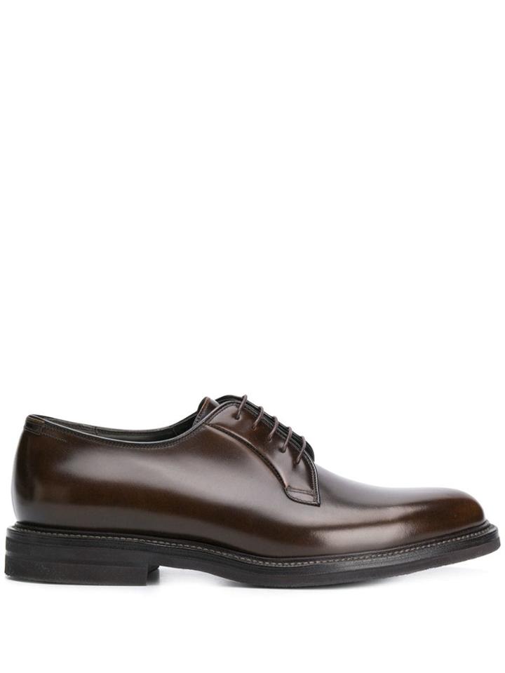 Brunello Cucinelli Classic Derby Shoes - Brown