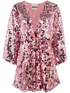 Aniye By Sequined Short Dress - Pink