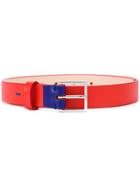 Ps By Paul Smith Square Buckle Belt - Yellow & Orange
