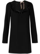 Nº21 Lace-panel Dress - Black