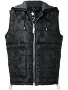 Philipp Plein Logo Camo Gilet - Black