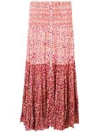 Poupette St Barth Printed Max Skirt - Red