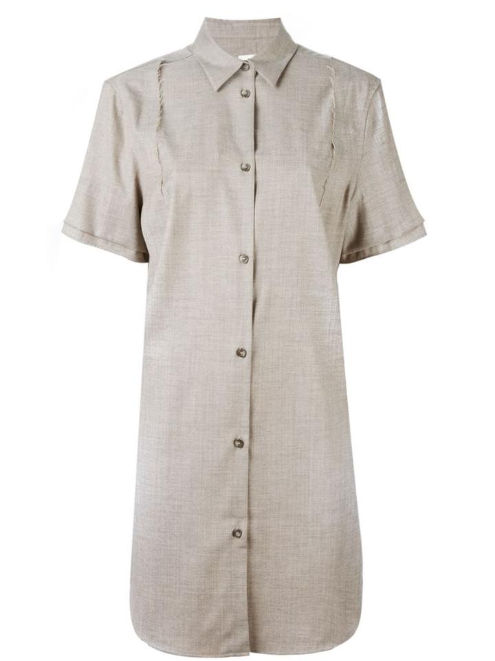 Mm6 Maison Margiela Raw Detail Shirt Dress