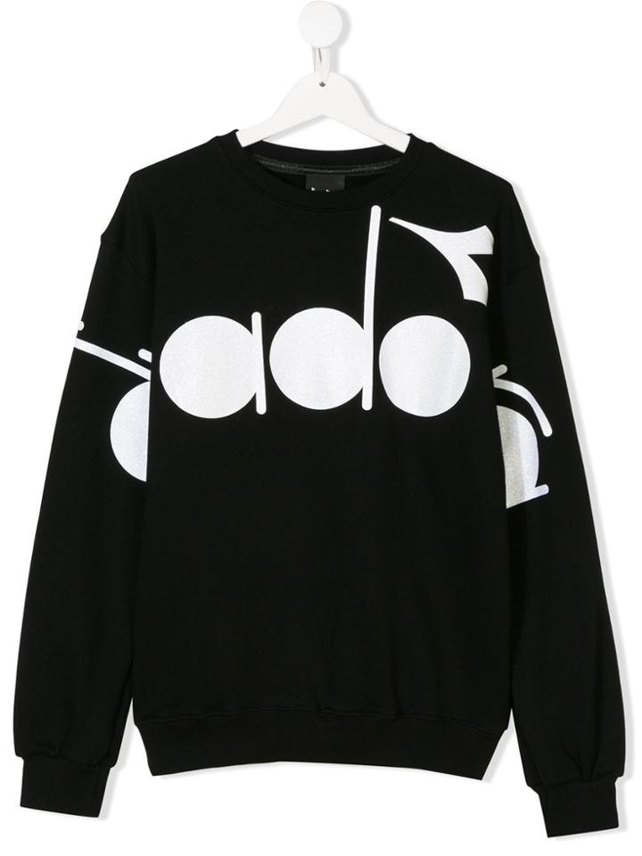 Diadora Junior Logo Long-sleeve Sweatshirt - Black