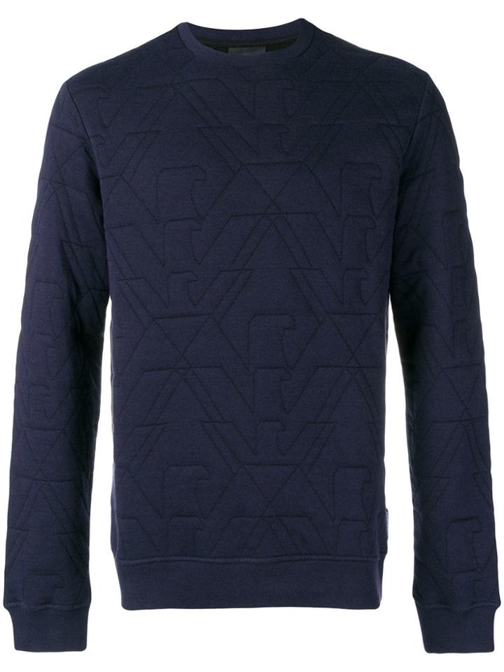 Emporio Armani Felpa Ml - Blue