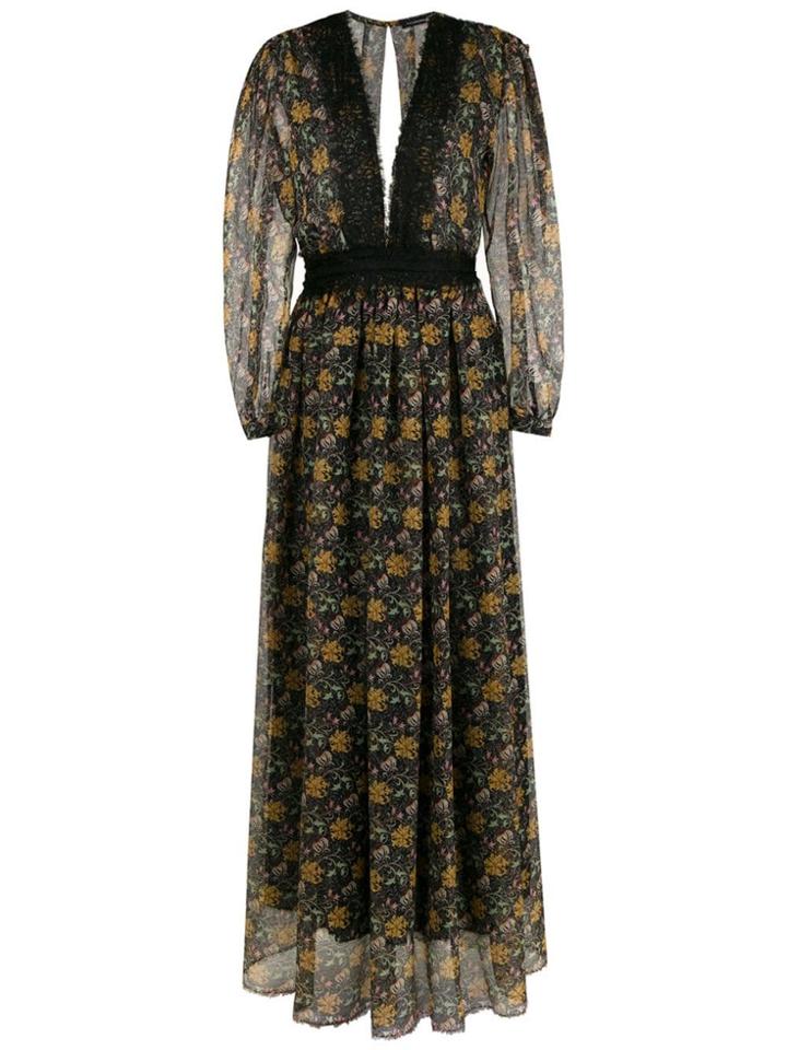 À La Garçonne Long Floral Print Dress - Multicolour