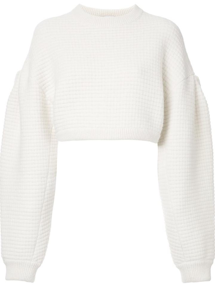 Irene 'boil Waffle' Sweater, Women's, Size: 36, White, Nylon/wool/alpaca