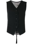 Ann Demeulemeester Button Up Gilet - Black