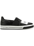 Dolce & Gabbana Logo Patch Sneakers - Black
