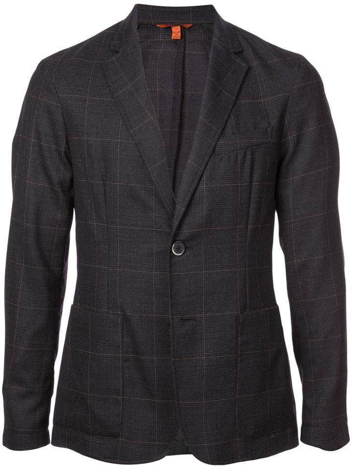 Barena Checked Blazer - Black