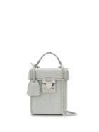 Mark Cross Flip-lock Box Bag - Silver