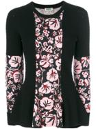 Kenzo Floral Panel Sweater - Black