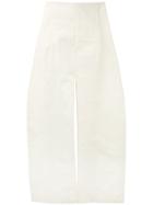 Jacquemus Structured Flared Trousers - Nude & Neutrals
