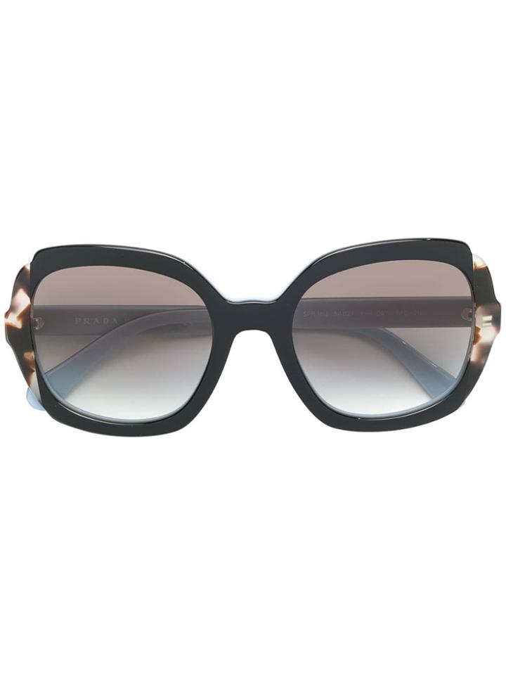 Prada Eyewear Oversized Square-frame Sunglasses - Black
