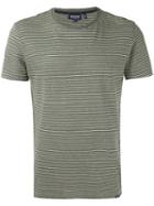 Woolrich - Striped T-shirt - Men - Cotton/linen/flax - M, Green, Cotton/linen/flax