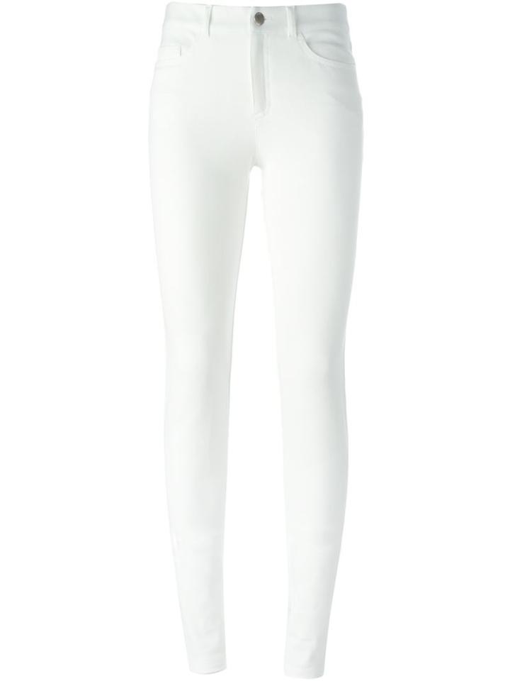 Joseph Skinny Trousers, Women's, Size: 38, White, Viscose/cotton/spandex/elastane