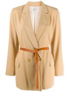 Forte Forte Double-breasted Fitted Blazer - Neutrals