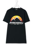 Dsquared2 Kids Mountain Logo T-shirt - Blue