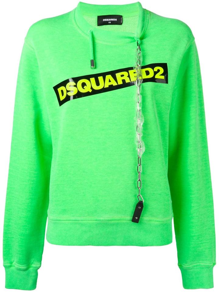 Dsquared2 Logo Tape Sweatshirt - Green